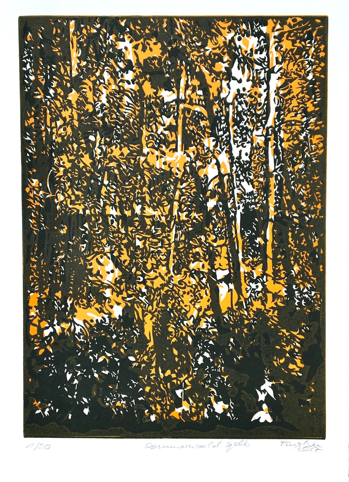 Summer forest yellow